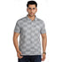Chequed Polo T-shirt in Grey