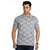Chequed Polo T-shirt in Grey