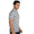 Chequed Polo T-shirt in Grey
