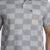 Chequed Polo T-shirt in Grey