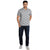 Chequed Polo T-shirt in Grey