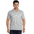 Chequed Polo T-shirt in Light Grey
