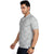 Chequed Polo T-shirt in Light Grey
