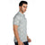 Chequed Polo T-shirt in Light Blue
