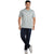 Chequed Polo T-shirt in Light Blue