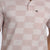 Chequed Polo T-shirt in Pink