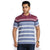 Stripped polo T-shirt