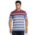 Stripped polo T-shirt