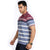 Stripped polo T-shirt