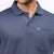 Basic Polo Tee in Greyish Blue