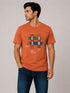 Printed Tee In Crimson