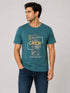Printed Tee In Teal