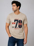 Printed Tee In Sand