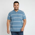 Stripped Polo T-shirt in Blue