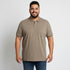 Basic Plus Size Polo Tee in Dark Grey