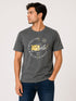 Printed Tee In Charcoal