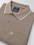 Waffle Knit Brown Polo