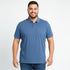 Basic Plus Size Polo Tee in Royal Blue