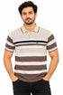 Cotton Stripped Brown Polo