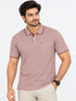 Polo Tee In Pastel Red