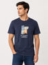 Printed Tee In Navy