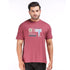 Printed Tee in Maroon