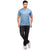 Printed Tee in Light Blue