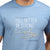 Printed Tee in Light Blue