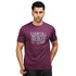 Printed Tee in Burgundy