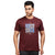Printed Tee in Dark Red