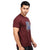 Printed Tee in Dark Red