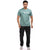 Printed tee in Sky Blue