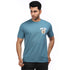 Front & Back Printed Blue Tee