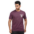 Front & Back Printed Maroon Tee
