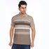 Stripped Brown Polo T-shirt