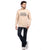 Printed Sweatshirt in Beige