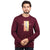 Printed Sweatshirt in Maroon