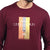 Printed Sweatshirt in Maroon