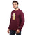 Printed Sweatshirt in Maroon