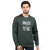 Printed Sweatshirt in Olive