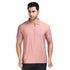 Zipped Polo in Pink