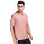 Zipped Polo in Pink