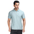 Zipped Polo in Blue