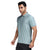 Zipped Polo in Blue