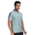 Zipped Polo in Blue
