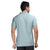Zipped Polo in Blue