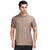 Zipped Polo in Beige