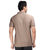 Zipped Polo in Beige