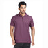 Zipped Designer Polo in Dark Pink