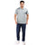 Printed Polo in Light Blue